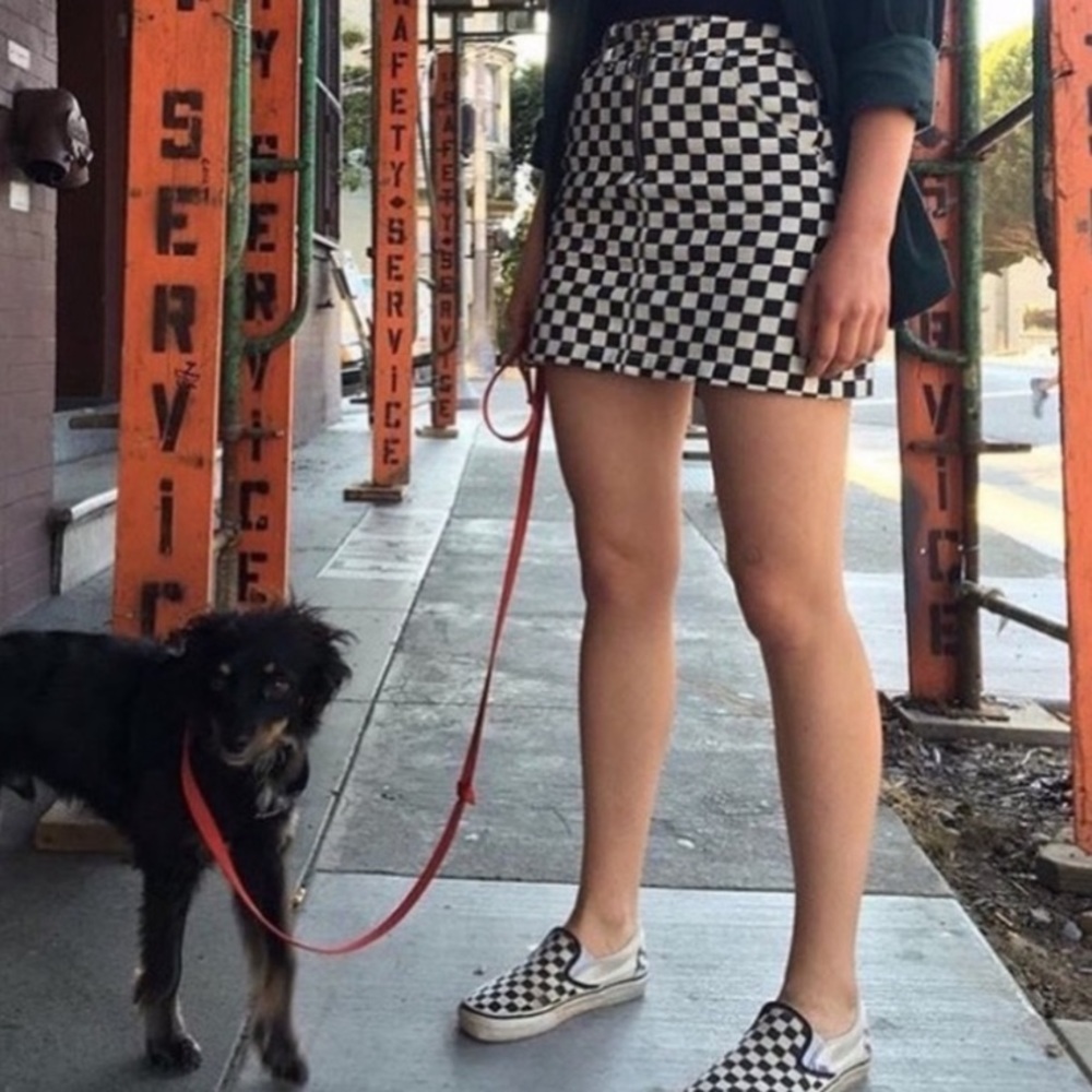 Unif checkered skirt